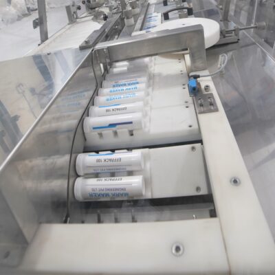 Filled OK tube with total production count for monitoring batch sizes easily.